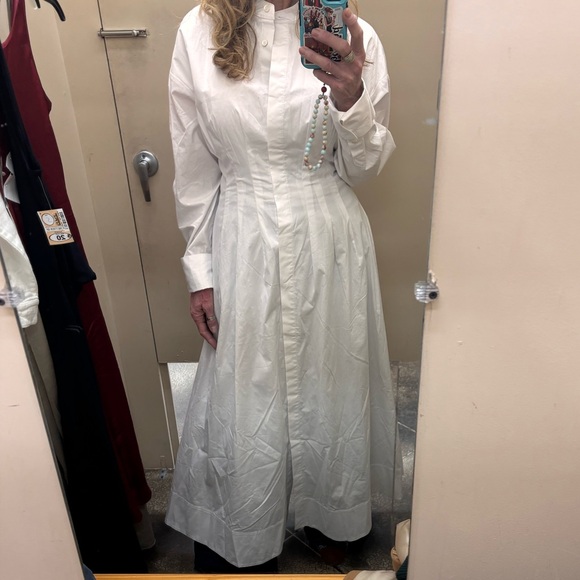 Staud Lorenza midi dress white sold out online - Picture 3 of 15